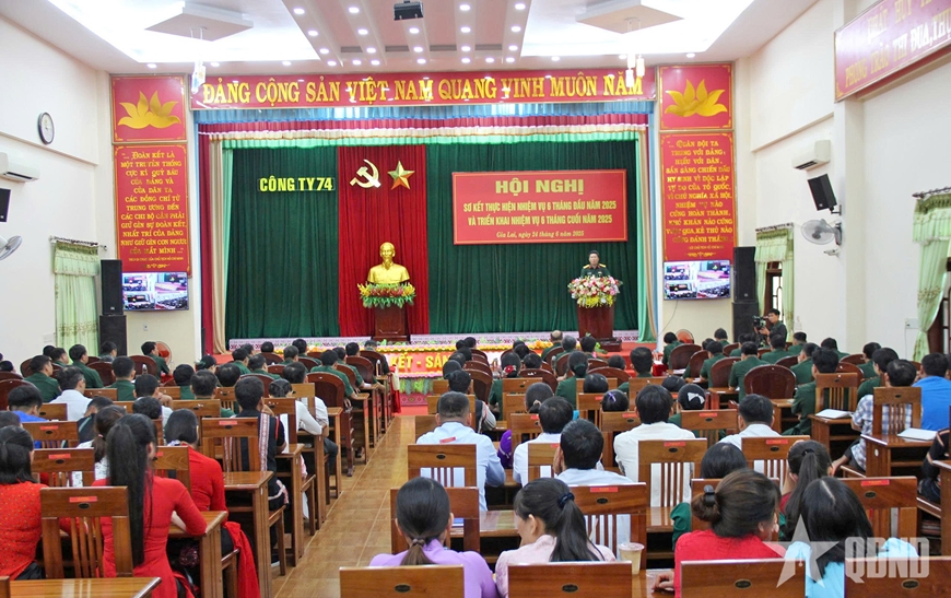 Công ty 74 (Binh đoàn 15): Hoàn thành toàn diện các nhiệm vụ 6 tháng đầu năm 2025